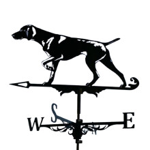 Weather Vane Black Hound for Practical Farm Home Outdoor Garden Yard C