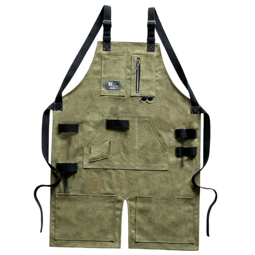 Multifunctional Tool Apron Cross Back Straps for Machinist Welding Uni