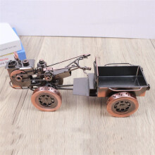 Wrought Iron Tractor Retro Car Model Car Ornament Photo in Tractor Shape Desktop Decor Home Decor Vintage Tractor-B