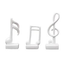 3 Piezas de Decoración de Notas Musicales, Regalos, Estatuilla Musical, Escultura de Estatua Moderna, Centro de Mesa, Manualidades, Artes del Hogar,