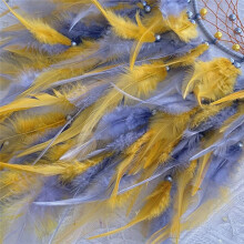 Feather Dream Catcher for Bedroom, Dream Catcher with Star Pendant, Dream Catcher for Wall Hanging Gifts Yellow