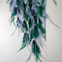 Feather Dream Catcher for Bedroom, Dream Catcher with Star Pendant, Dream Catcher for Wall Hanging Gifts Green