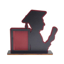 Classe del 2024 Cornice per Laurea Tavolo In Legno Cornice per Foto di Laurea Ornamenti per il Desktop di Casa Adatto per Ritratto Verticale,C