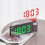 Led Digital Projection Clock Mirror 180Rotation Large Screen Date  Temperature Electronic Alarm Clock for Bedroom-A 4