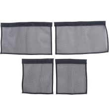 4st Längd N Lock Hårbår, Curlingring, Curlingnät Stretcher Mesh Wrap för Att Förhindra Krympning (7 Tum+13 Tum)