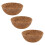 3pcs Coco Fiber Replacement Liner for Planters Natural Coconut Coir Pl 2