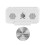 LED Digital Clock RGB Display Alarm Clock with Ambient Lighting Night Lamp Electronic LED  Display Desktop Clock-B 8