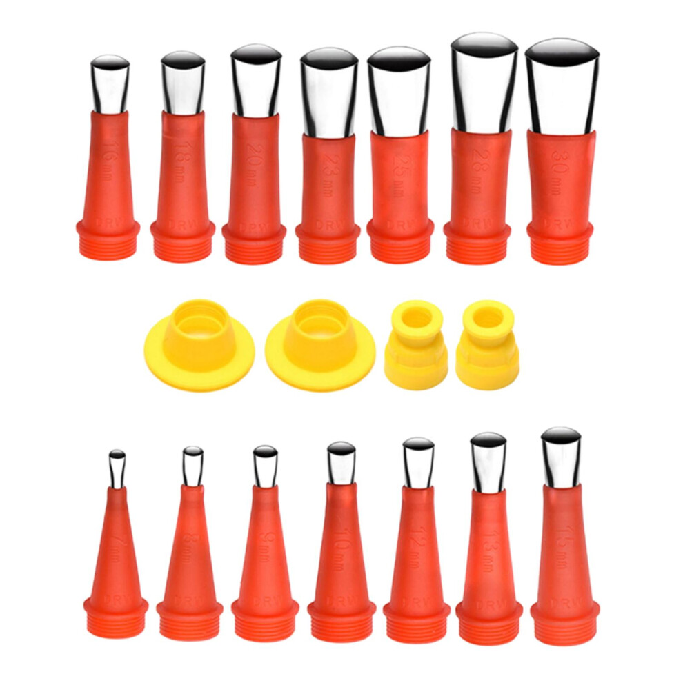 18Pc Caulk Nozzle Applicator Caulking Finisher Glue Sealant Finishing 6902696322661