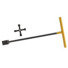 Water Meter Key Underground Curb Valves Shutoff Wrench 16inch yellow