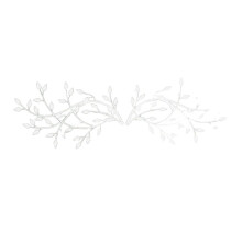 Branch Leaf Wall Hanging Decor Metal Iron Art Plant Olive Leaf Statue Wall Pendant Home Background Ornaments Sculpture B