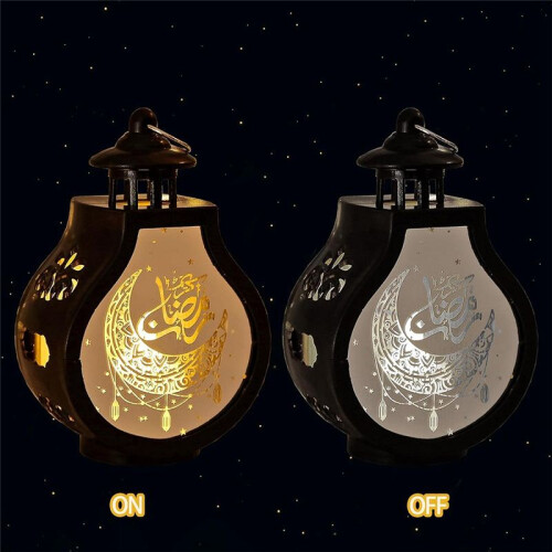 2 Pcs Ramadan Lantern Vintage Candle Lantern Decorative Hanging Lantern Eid Mubarak Lantern Black Lantern Home Decor 1