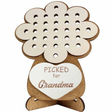 Portafiori Raccolto A Mano per La Festa Della Mamma, Pacchetto Regalo Portafiori DIY per La Nonna Dalla Nipote Della Nonna