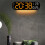 LCD Digital Alarm Clock Multifunction Large LED Wall Clock Display with Alarm, Temperature & Humidity Clock-B 8