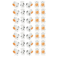 35Pcs  Cow Figurines Resin Cow Miniature Animals Figurines Fairy Garden Miniature Moss Landscape DIY Crafts