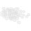 100 Coin Holder Capsules Clear Case Box for Coin Collection Protector 2