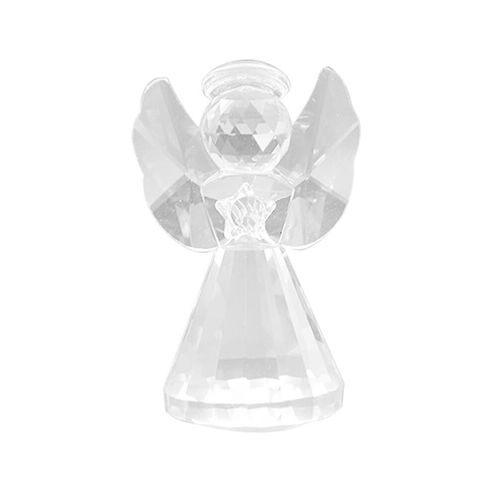 Crystal Angel Figurine Decor, Glass Guardian-Angel Statue Figurines Collectibles, Pretty Angel Ornament Gifts For Women 4711331951737
