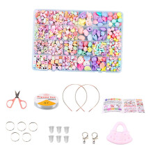 Bracelet Craft Beads Jewellery Making Set Box Kit For Kids Girl DIY Se