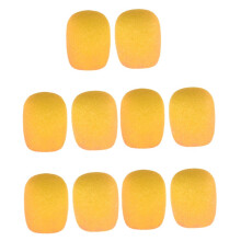 Mini Microphone Sponge Windscreen Pack of 10 Yellow