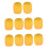 Mini Microphone Sponge Windscreen Pack of 10 Yellow 1