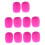 Mini Microphone Sponge Windscreen Pack of 10 Fushcia 3