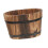 Oval Wooden Barrel Planter Versatile Plant Container for Windowsill Ta 1