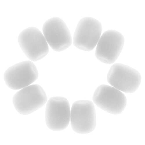 Mini Microphone Sponge Windscreen Pack of 10 White