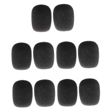 Mini Microphone Sponge Windscreen Pack of 10 Black