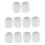 Mini Microphone Sponge Windscreen Pack of 10 White 3