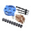 Wood Hole Dowel Drill Guide Set 3 Hole Drill Bit Guide Jig Anodized Su 1