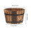Oval Wooden Barrel Planter Versatile Plant Container for Windowsill Ta 2