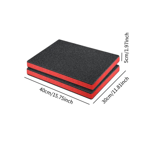 2x Tool Box Foam Inserts Packing Foam Pads for Transport Tabletop Mini 1