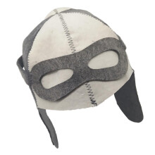Wool Hat for Sauna Banya Bath House Head Protection Embroidered Unisex