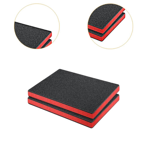 2x Tool Box Foam Inserts Packing Foam Pads for Transport Tabletop Mini 2