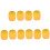 Mini Microphone Sponge Windscreen Pack of 10 Yellow 2