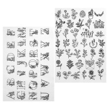 2Pcs Water Soluble Hand Sewing Stabilizers Embroidery Hats Wash Away D