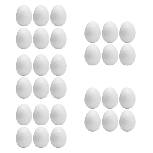 Foam Eggs Blank for Crafts Polystyrene Eggs for DIY School Projects Ha
