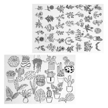 2Pcs Water Soluble Hand Sewing Stabilizers Embroidery Hats Wash Away D