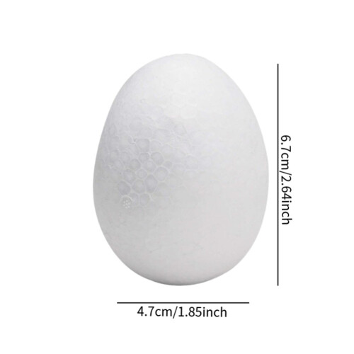 Foam Eggs Blank for Crafts Polystyrene Eggs for DIY School Projects Ha 1