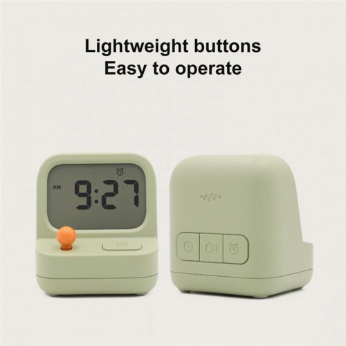 Retro  Handheld Game Machine Alarm Clock Kids Cute Digital Clock Multi Function Countdown Snooze Desk Table Clock 2