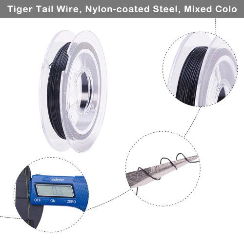 10m Tiger Tail 7-Strand Bead Stringing Jewelry Making Beading Wire Col 2