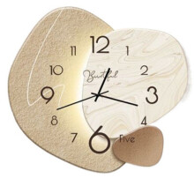 Simple Wall Clock, Silent Modern Metal Wall Clock,Suitable for Decorating Living Room, Kitchen, Bedroom, Office