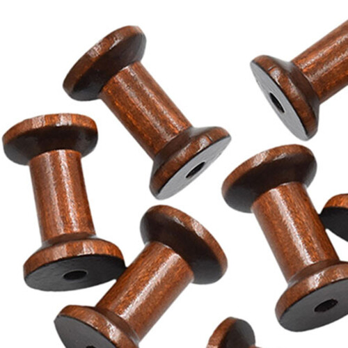 10x Thread Spools Wood Spools for Crafts for Arts DIY Crafts Sewing Su 2