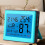 Alarm Clock Hygrometer Electronic Thermometer Home Decoration ABS Engineering Plastic Humidity Range 10-99 RH,B 8