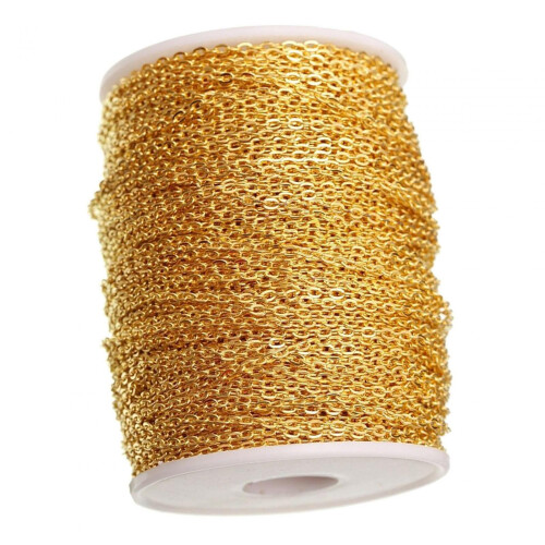 Link Chain 16.4ft Extender Components Chain Roll for Making Earring Br