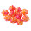 10pcs/set 20 Sided D20 Dice for TRPG Game   Orange Red 1