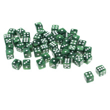 50pcs Acrylic Six Sided Dices 12mm D6 Dice for D&D DnD RPG Party Game