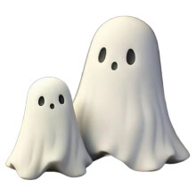 Estátua de Fantasma Fofa, Pequenas Figuras Assustadoras de Fantasmas, Decorações de Halloween para Casa, Prateleiras para Centros de Mesa de Centro