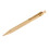 Handmade Brass Retractable Liquid Ballpoint Pen Black Ink with Black B 1
