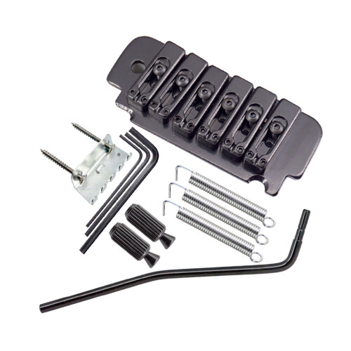 1 Set Saddle Tremolo Bridge System for 6 String Electric Guitar Black 2