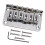 6 String Guitar Roller Saddle Bridge Tailpiece for Electric Guitar Sil 1